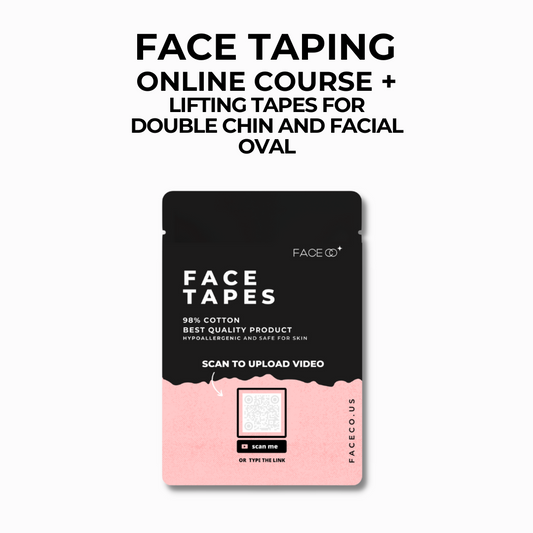 FACE TAPES - lifting tapes for double chin and facial oval - mini online course on aesthetic kinesiotaping